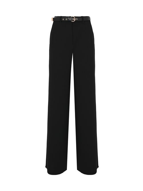 Pantalone MSTAMICO in cady con cintura Nero MAX MARA STUDIO | 2616131025600001
